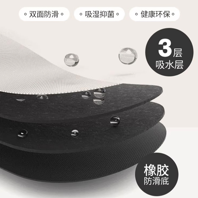 キッチン専用の防滑マット 汚れ知らずでお手入れ簡単 吸水性抜群の足元快適空間