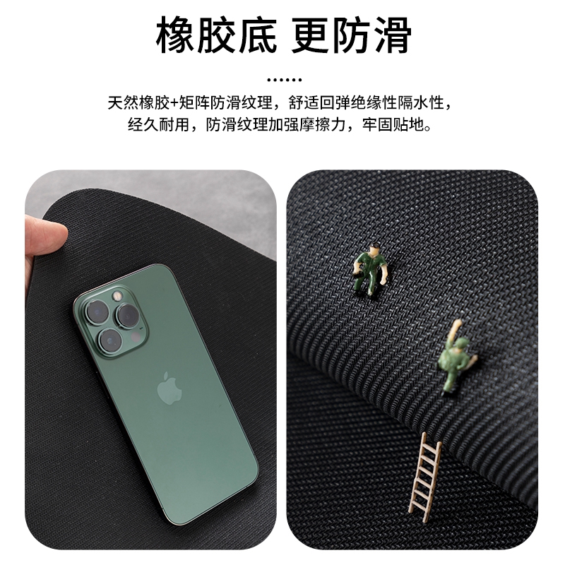 現代的なキッチンにぴったりのL型防滑マット 吸水性抜群の厚手デザインでおしゃれに演出
