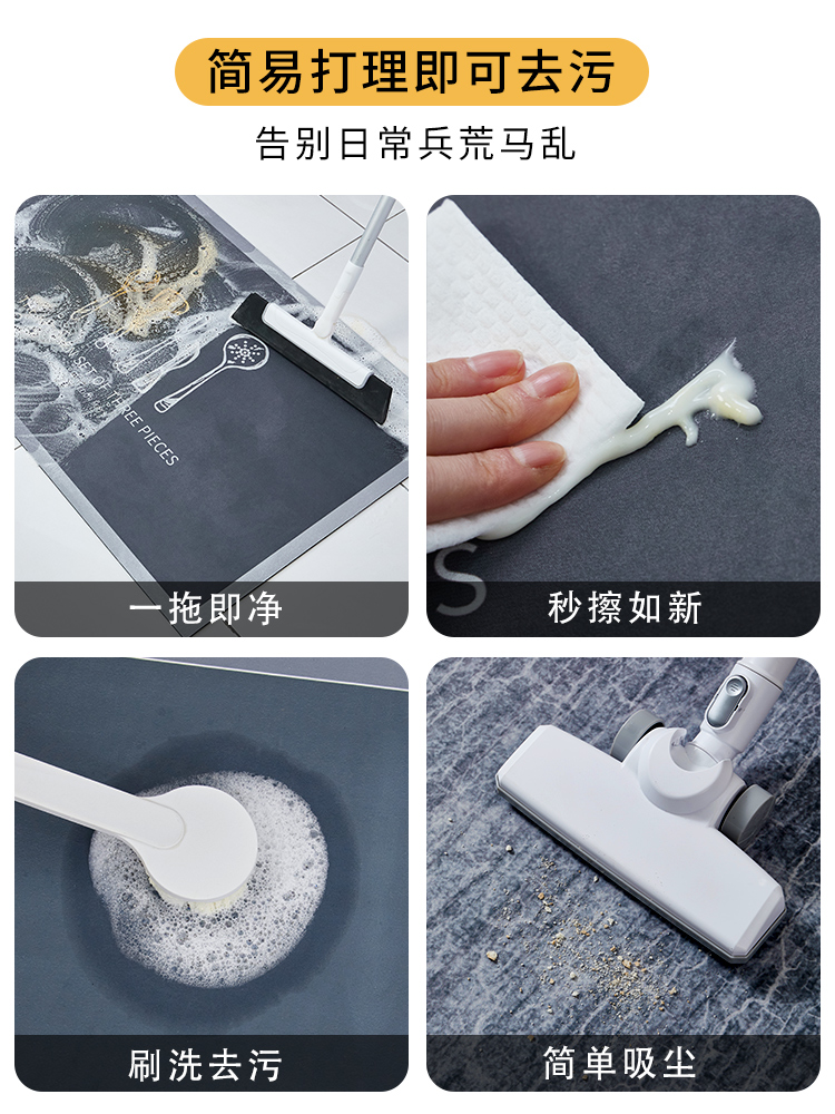 滑り止めキッチンマット 油汚れを防ぎ水分吸収 耐久性抜群の便利アイテム