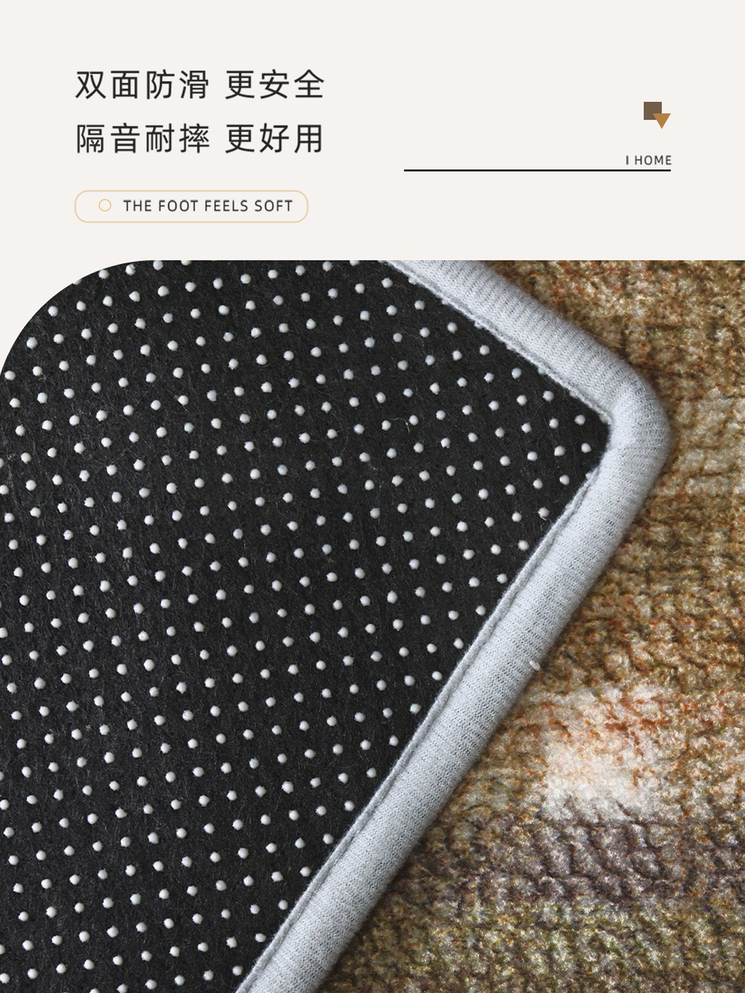 2025年版キッチン用防滑マット吸水吸油の長方形カーペットお手入れ簡単で安全な足元を実現