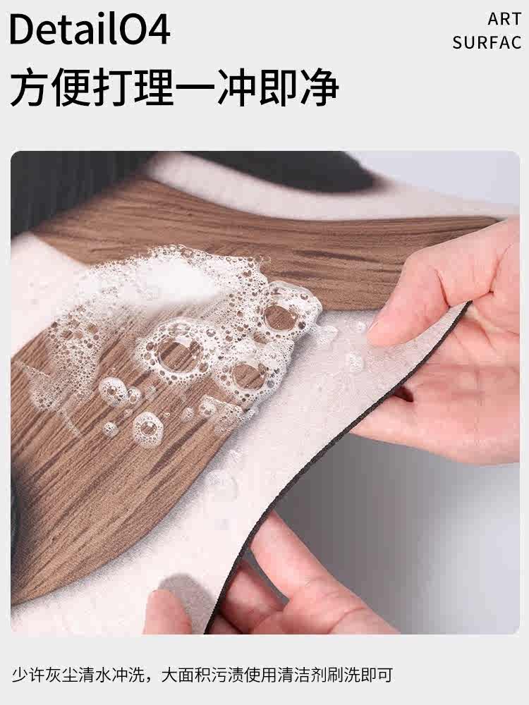 滑り止めと防油のキッチンマット 吸水速乾で清潔感満載の家用マット