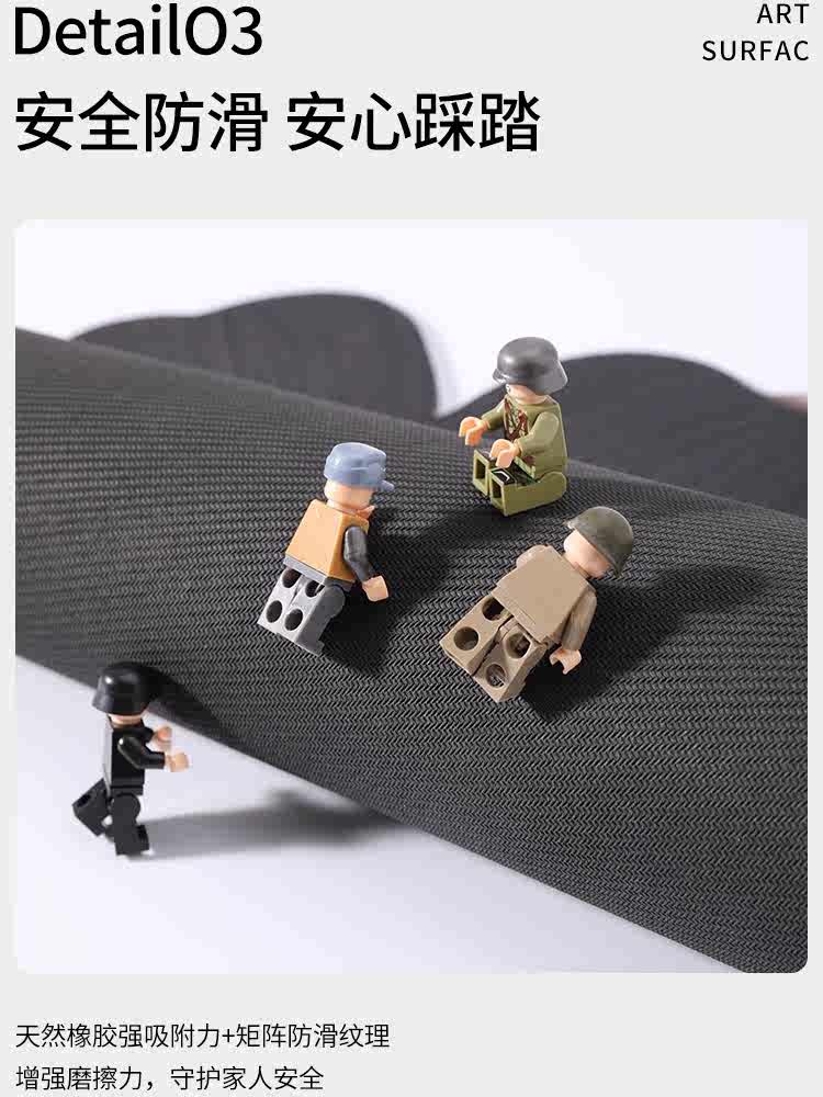 滑り止めと防油のキッチンマット 吸水速乾で清潔感満載の家用マット