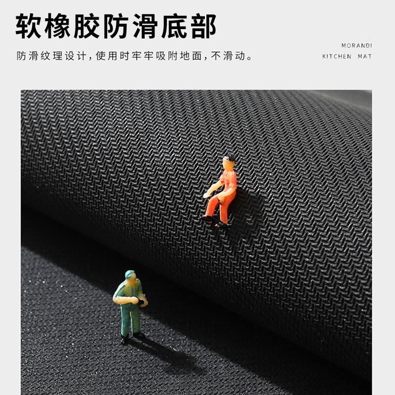 おしゃれなキッチンマット 吸水防滑でお手入れ簡単 新品2025年モデル