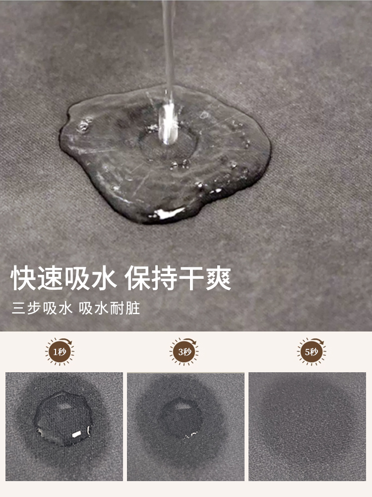 新中式キッチン用マット 滑止め効果 吸水性抜群 お手入れ簡単 高級感溢れるデザイン