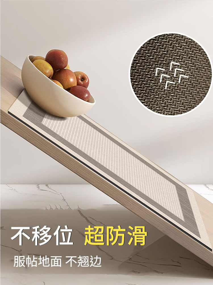 高級キッチン用マット 滑り止めと吸水機能 こぼれにも強いデザイン
