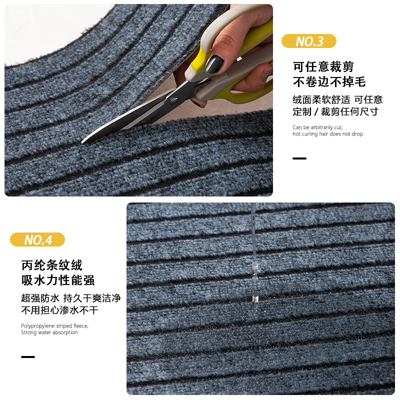 キッチンに最適な防滑マット 家庭用も商用も使える迎賓マット