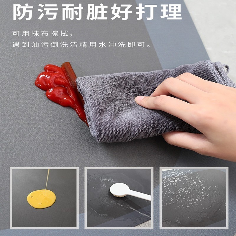 ドイツ製キッチン専用マット滑り止め油汚れ防止お手入れ簡単レトロデザイン