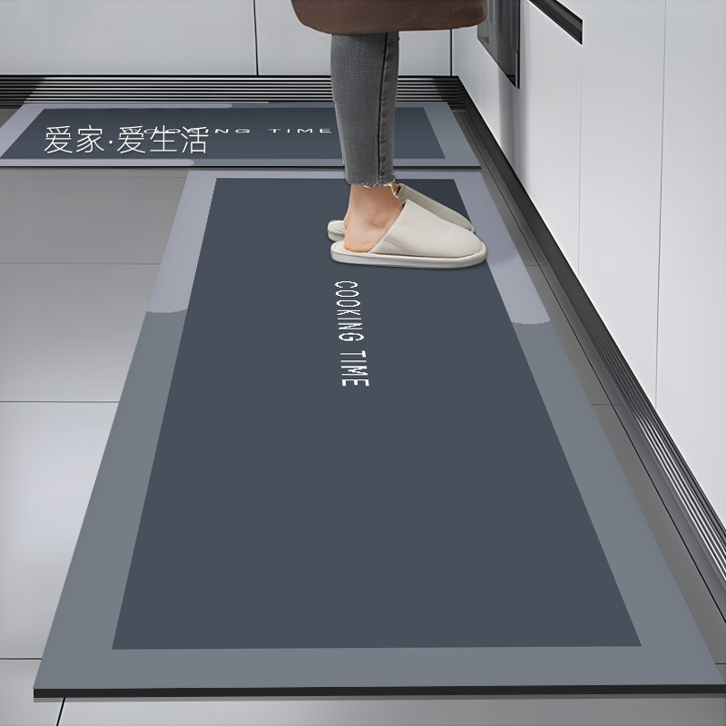 キッチン専用の防滑マット 吸水性抜群でお手入れ簡単 いつでも清潔な空間