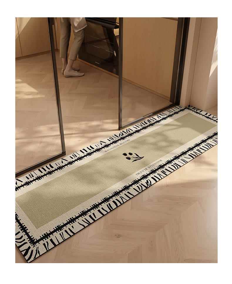 キッチン用防滑マット 厨房の入り口を彩るデザイン 吸水速乾で快適な毎日