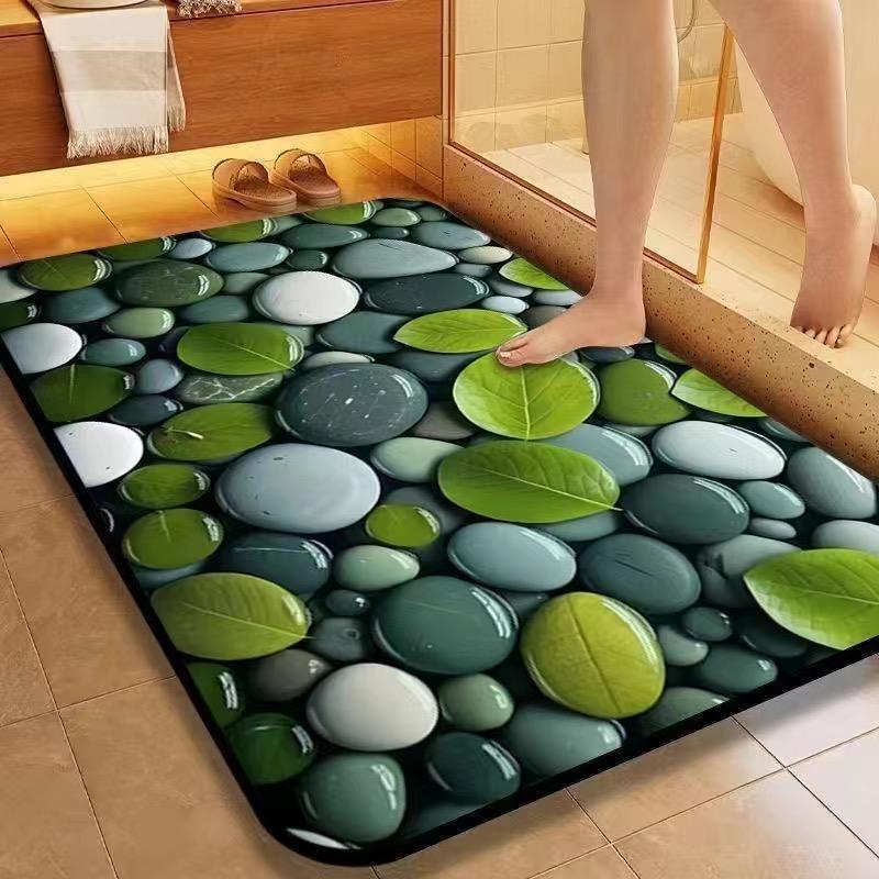 キッチンや浴室に最適な5D吸水防滑マット 家庭用の快適な空間を実現