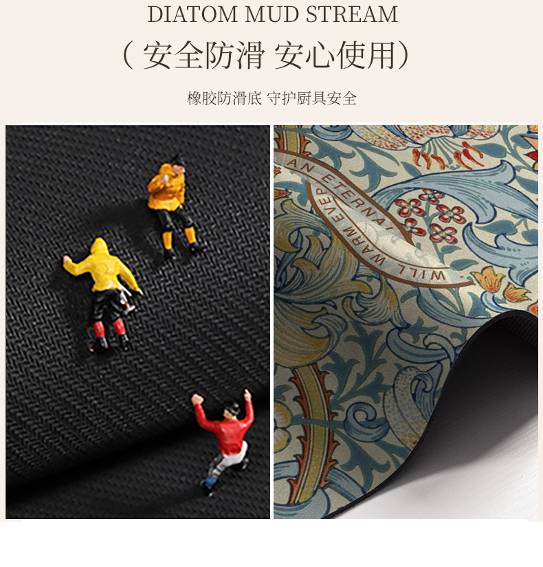 キッチンに最適な吸水マット 水はね防止で滑りにくい 清潔さを保つ便利アイテム