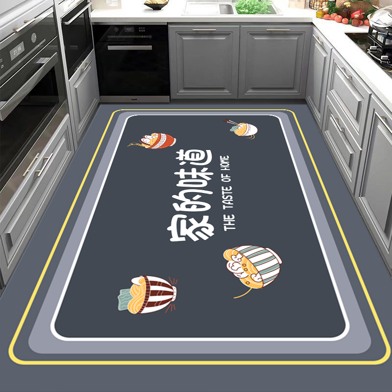 キッチン用吸水防滑マット大判サイズの汚れに強い硅藻泥マット