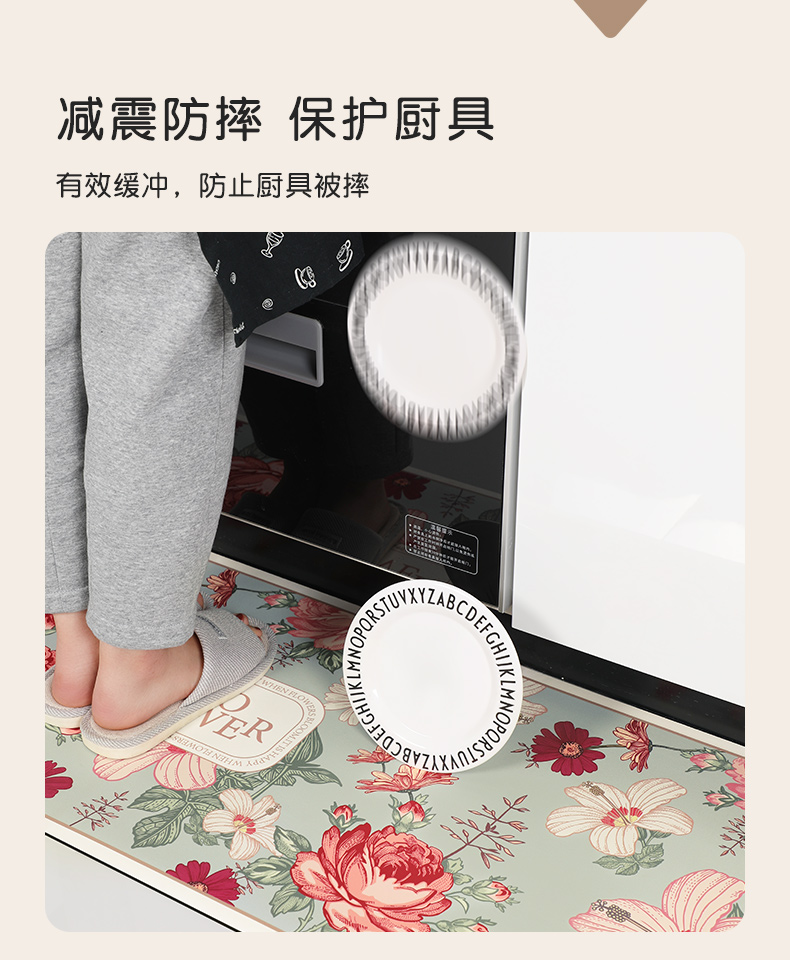 キッチンで使える滑り止めマット 油汚れも気にならない吸水性抜群のマット