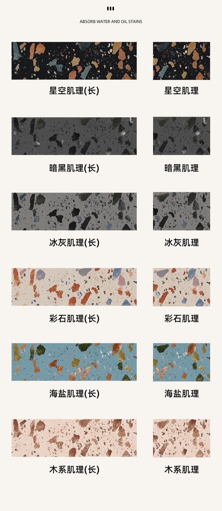 キッチンのための防水マット 汚れに強くお手入れ簡単 高級感漂うデザイン