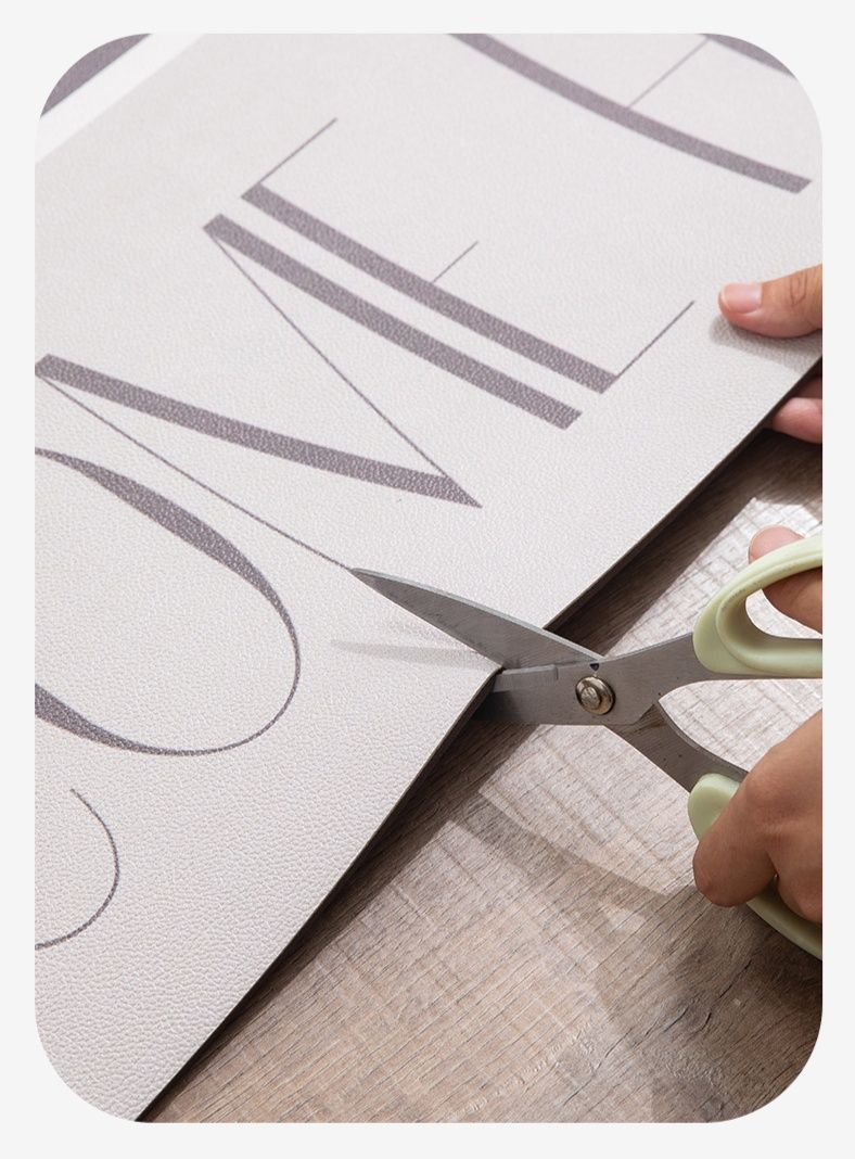 洗える滑り止め付きで長時間快適！花柄シンプルキッチンマット270cm