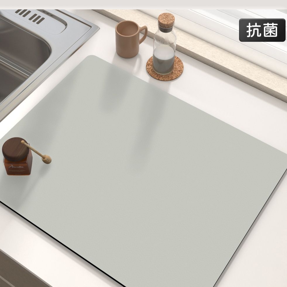 キッチン用の吸水マット シンプルなデザインで安心の防烫効果