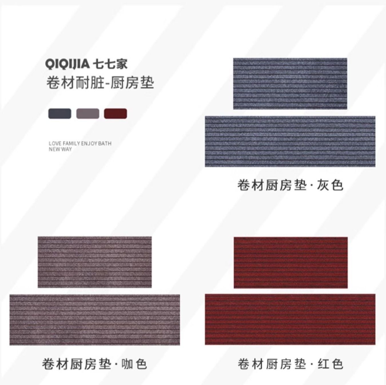 キッチン専用吸水防油マット新登場滑り止め機能付き