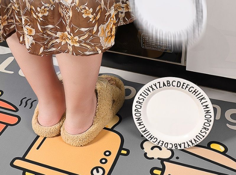 270cm ロング キッチンマット クッション性で疲れにくい拭ける耐油汚れ