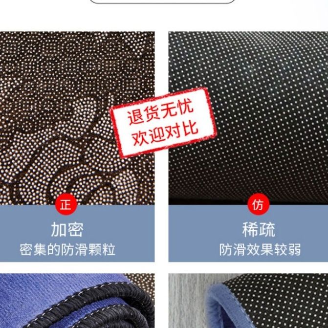 拭けて洗える撥水キッチンマット 滑り止め付きで透明おしゃれ多サイズ