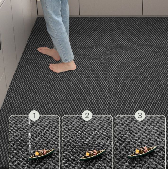 抗菌加工で汚れに強い！吸水性抜群の北欧風おしゃれキッチンマット
