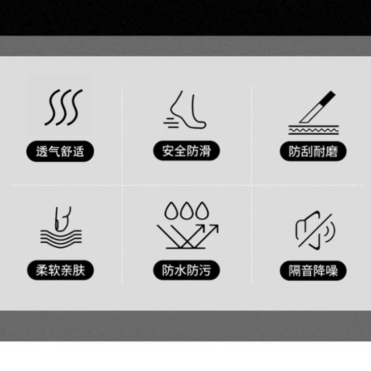 復古風おしゃれな円形キッチンマット120cm滑り止め付きで洗える