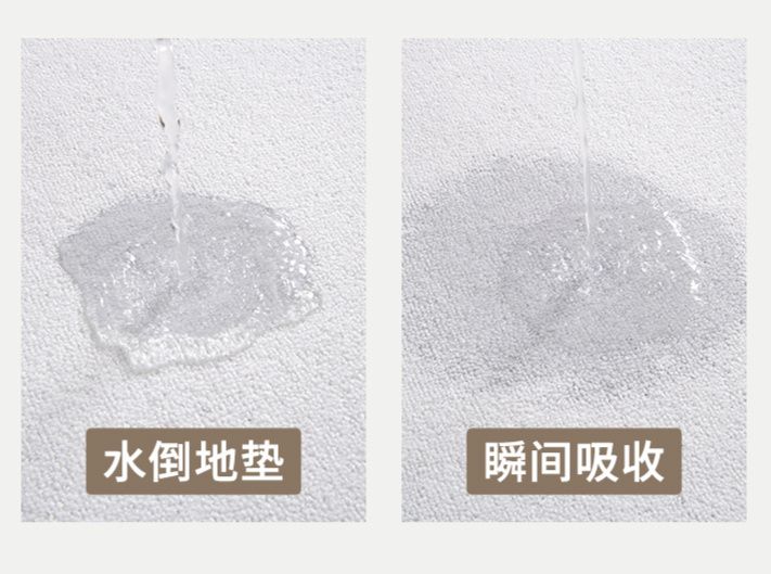 防水で拭き取れる！北欧風デザインの洗えるキッチンマット滑り止め付き