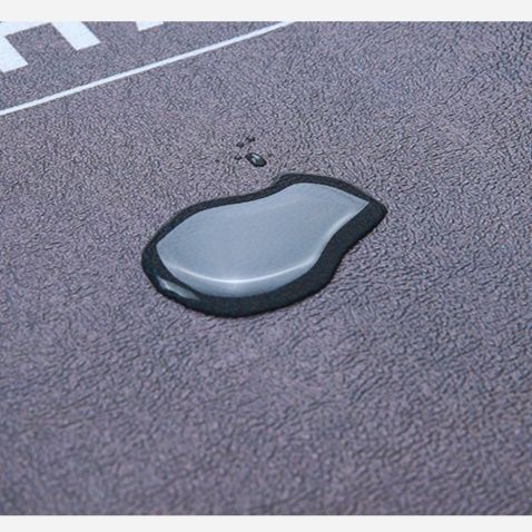 拭けるPVC製で油汚れに強い！カートゥーン柄のおしゃれキッチンマット