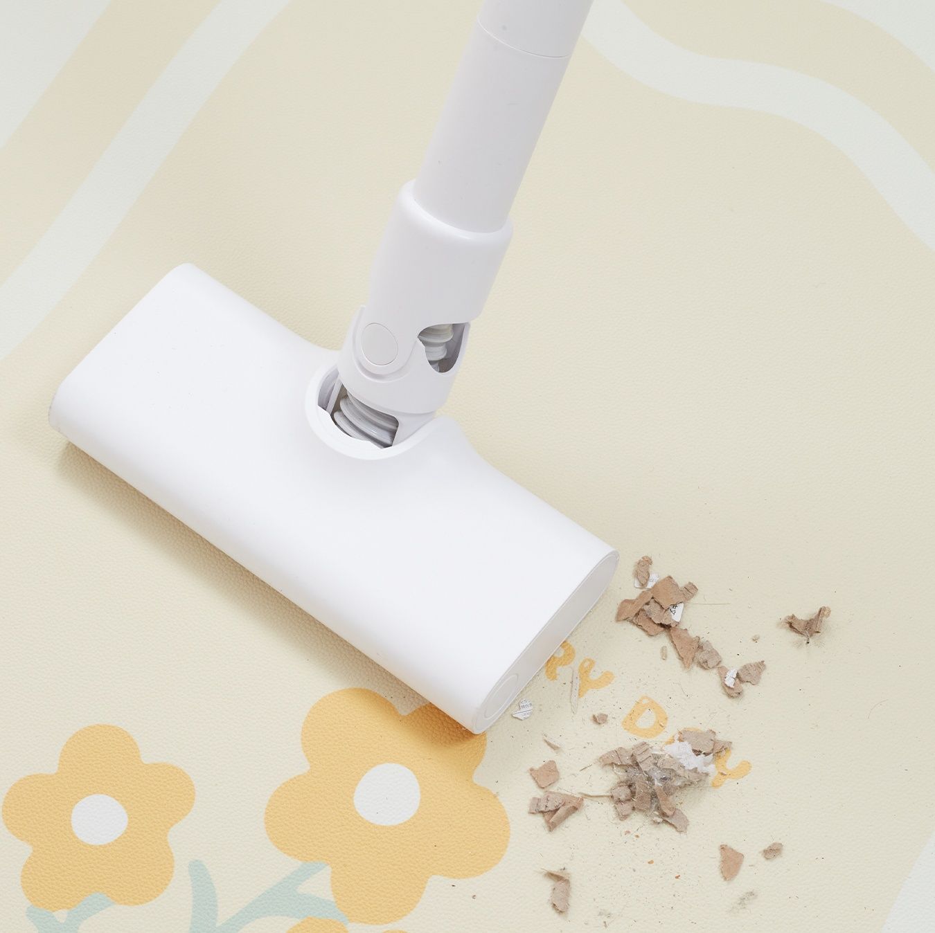 植物柄で汚れに強い！滑り止め付きPVC製キッチンマット拭ける防水