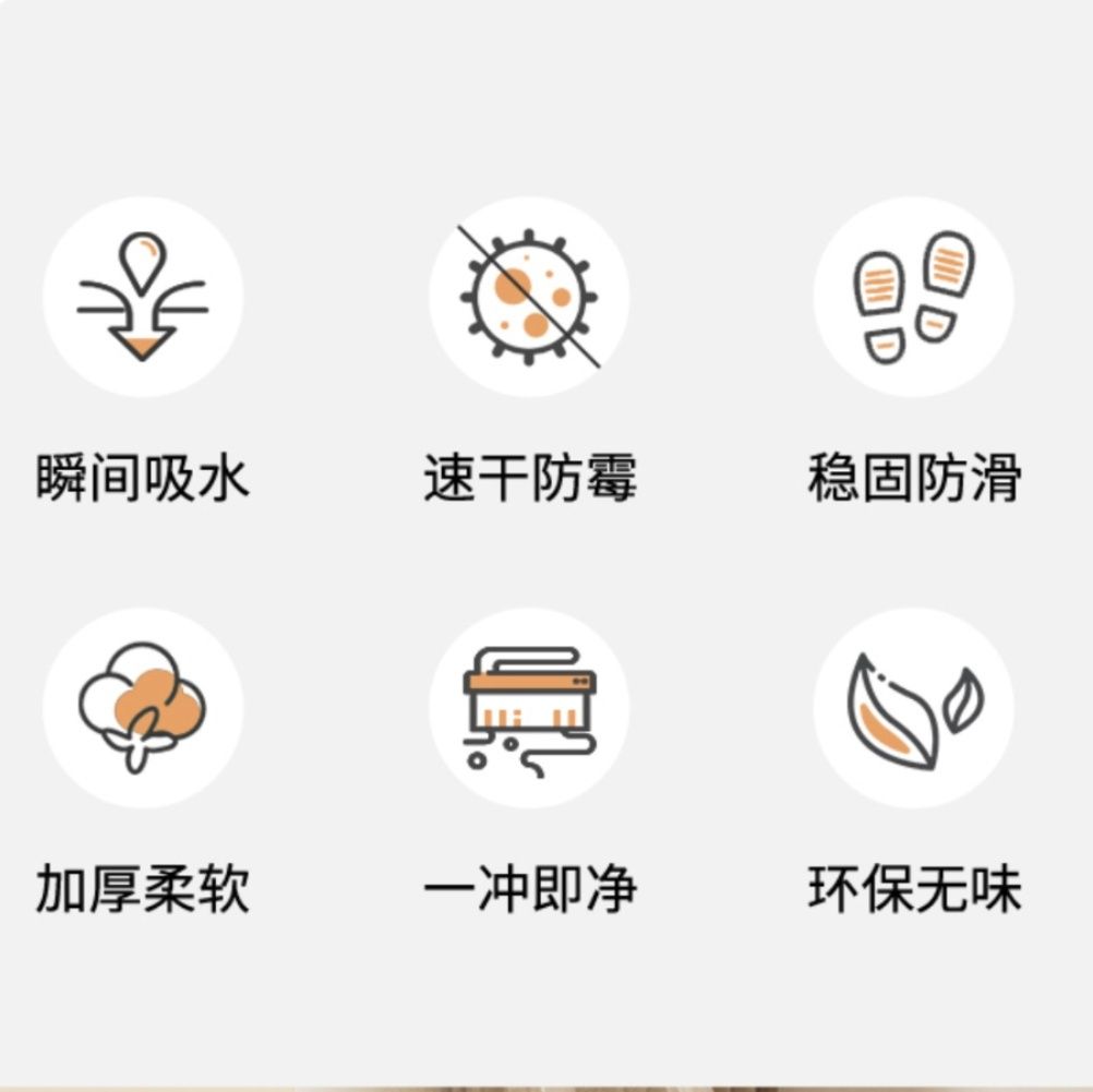 滑り止め付きで安心！洗える珪藻土素材のおしゃれキッチンマット