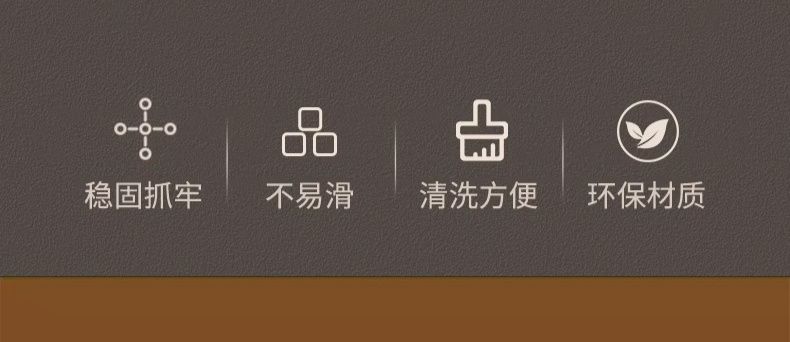 キッチン専用L型マット 吸水防油の滑り止め 高級感あふれる中古風デザイン