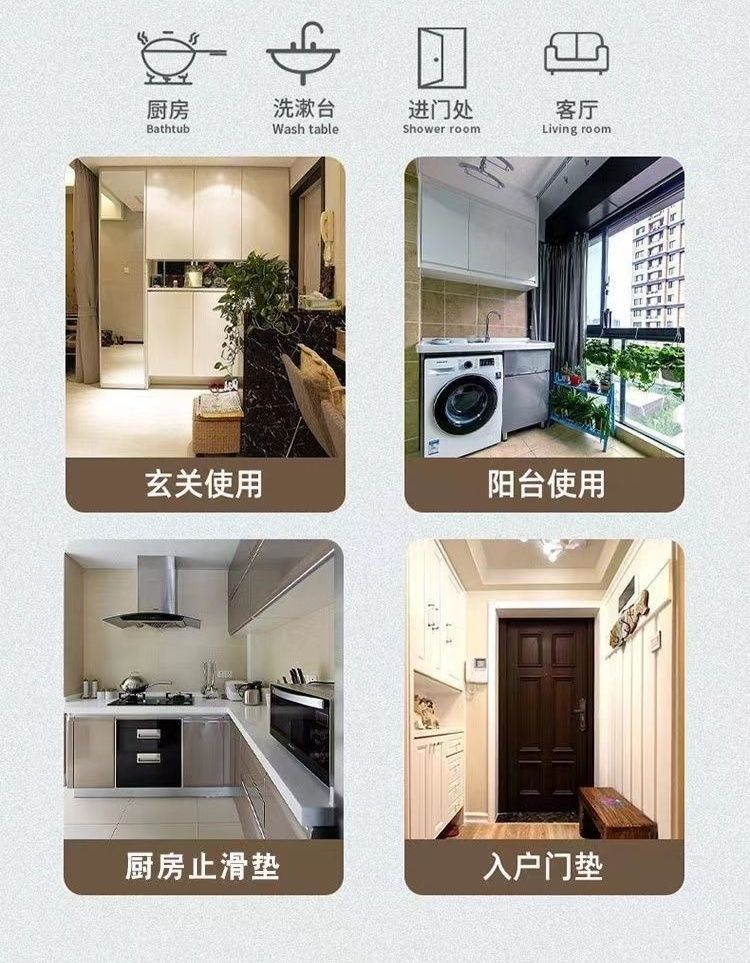 キッチン用防滑マット吸水吸油で清潔感アップ滑り止め効果で安全な空間を実現