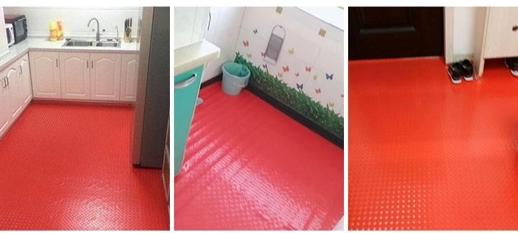 キッチンに最適な防水防滑マット 厨房の床を守る厚手PVCバリア