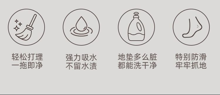 2025年新作キッチン用免洗マット防滑機能付き汚れ吸水油吸収の現代的デザイン