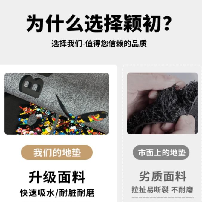 キッチンに最適な防滑マット新登場油汚れも安心の拭き取り可能吸水性抜群のL型マット