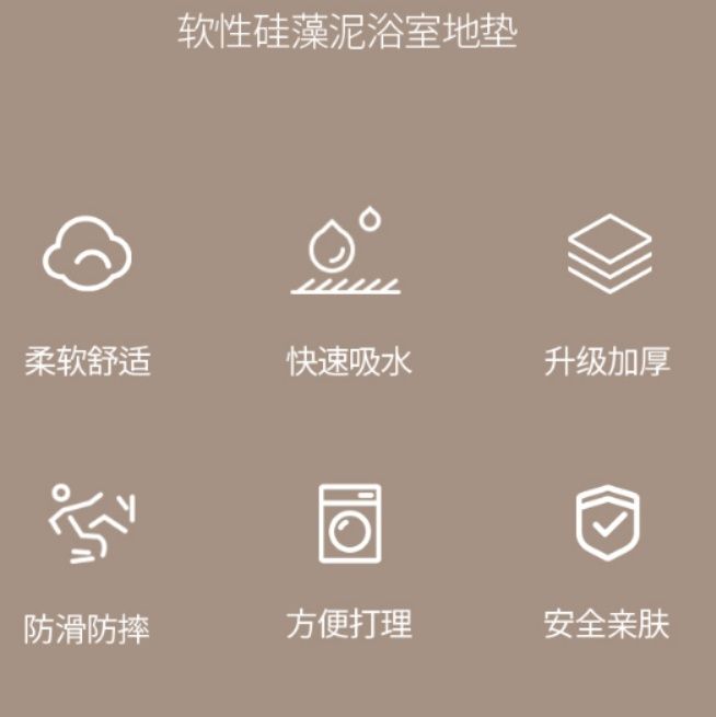 キッチンにぴったりな滑り止めマット 汚れ防止の吸水性抜群でお手入れ簡単