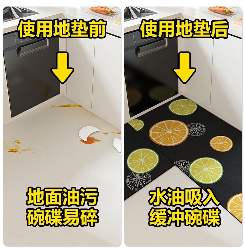 キッチン専用防滑マット新発売 吸水吸油機能付きでお手入れ簡単
