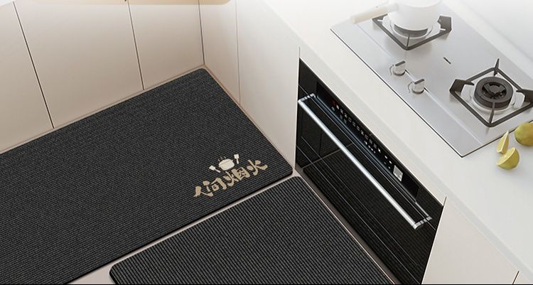 キッチンで使える高級感あふれる防油防滑マット吸水性抜群でお手入れ簡単