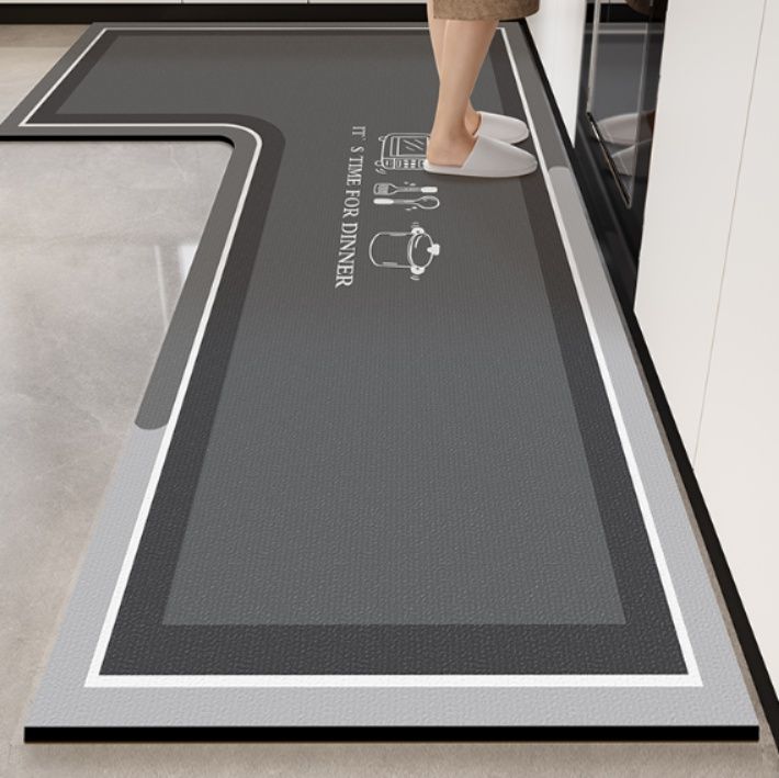 キッチン用防滑マット 柔らかい硅藻泥 2025新型 汚れに強い L字型カット可能