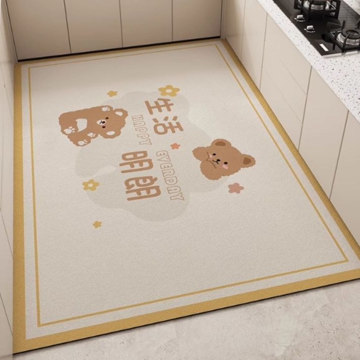 防水防油のキッチンマット2025新モデル滑り止め吸水機能付き