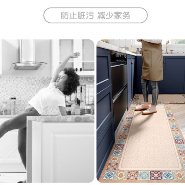 キッチン専用マット 吸水吸油防滑 簡単お手入れの新作