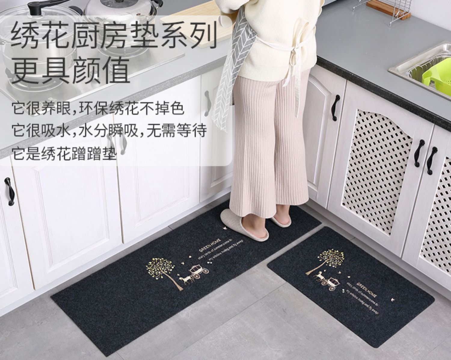 キッチン用防滑マット新登場 汚れを吸収し水分も通さない優れもの