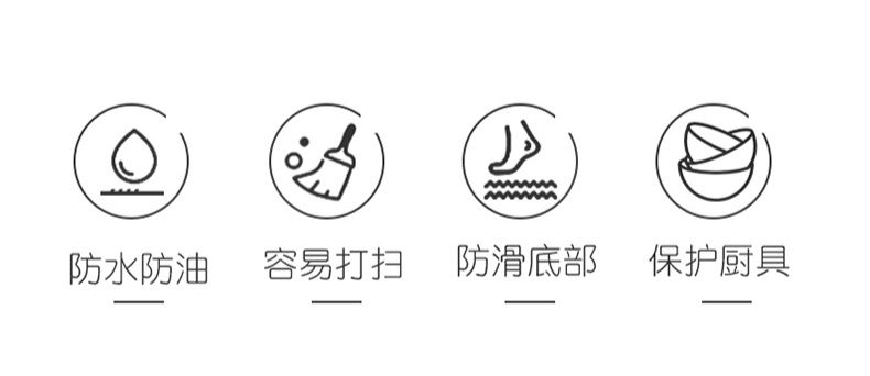 キッチン専用マット2025新登場滑り止め防油耐水お手入れ簡単