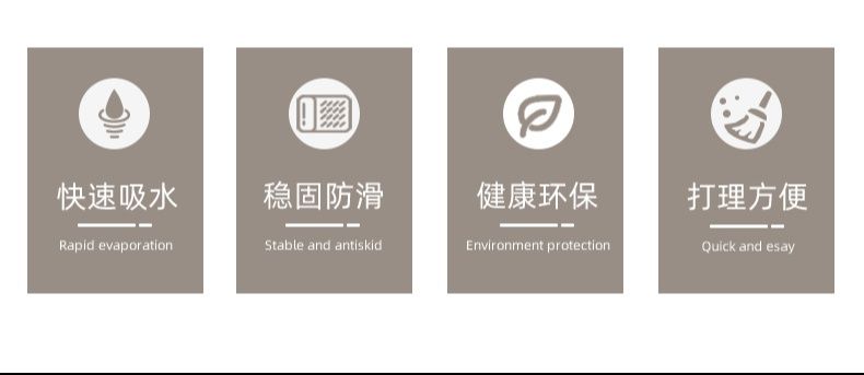 キッチン用防滑マット 汚れを防ぎ吸水性抜群 お手入れ不要の便利アイテム