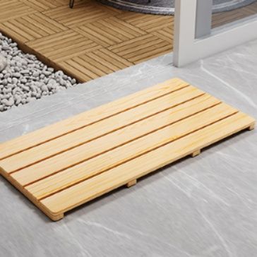 実木製のキッチン用防滑マット 脚踏みや玄関にも最適なアウトドア用木製マット