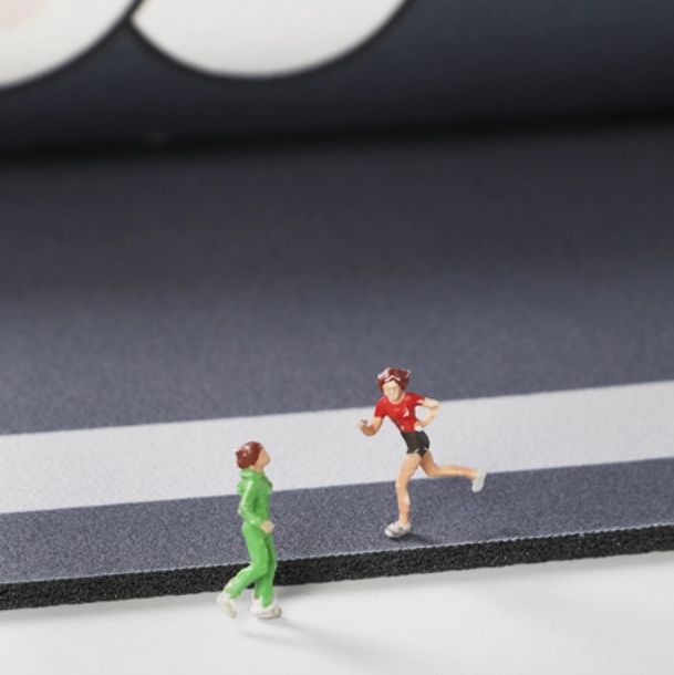 キッチンマット厚手3.5mm防滑カートゥーンデザイン洗える北欧風多サイズ展開