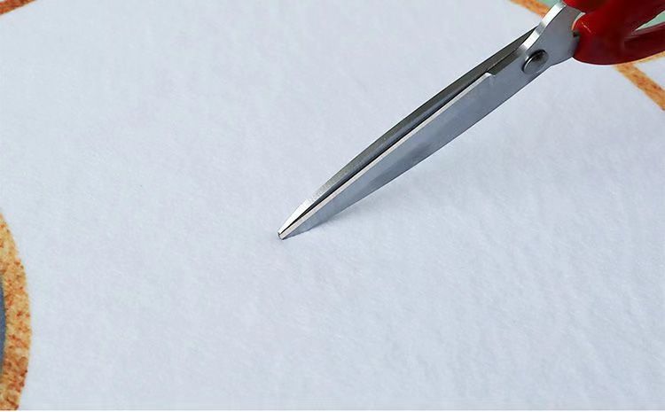 拭き取り簡単な防水PVC製でおしゃれな幾何学模様の北欧風キッチンマット