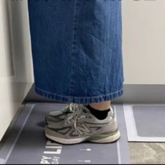 透明感あふれる北欧風！拭ける防水キッチンマット滑り止め付き洗濯機対応