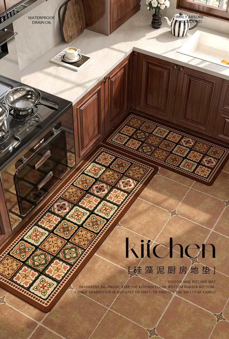 昭和の雰囲気を楽しむ!レトロなキッチンマット5選