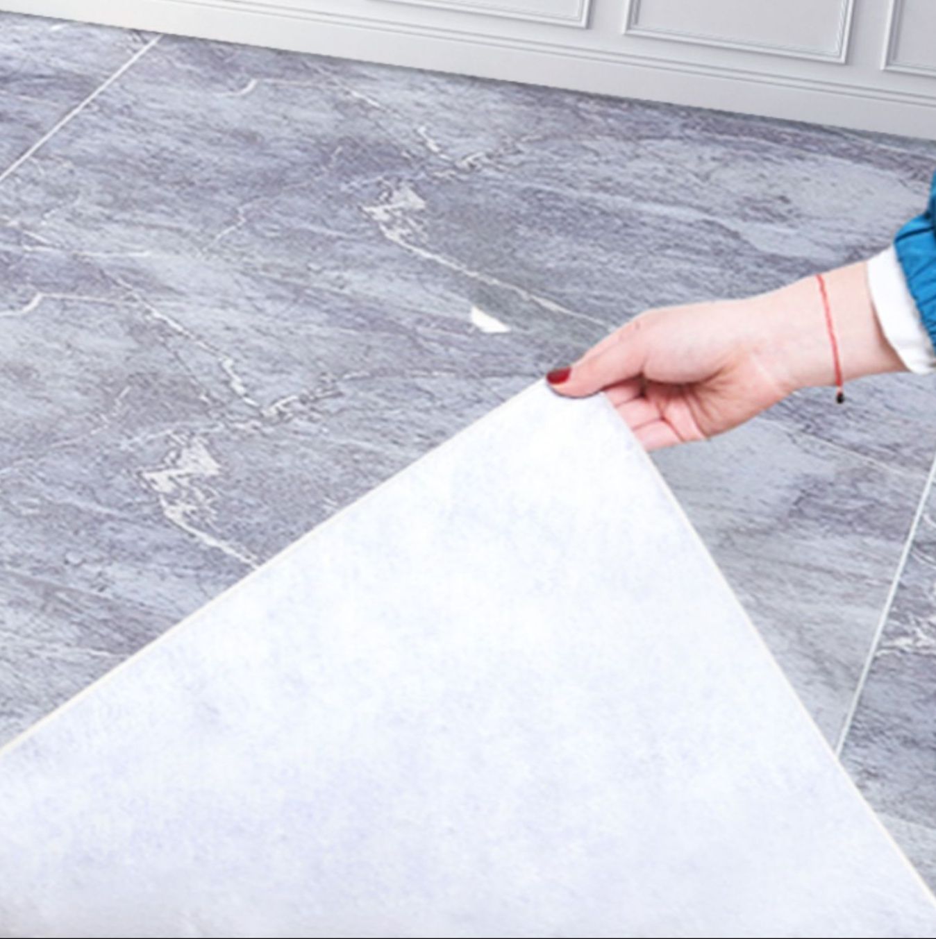 PVC防水キッチンマット 拭ける滑り止め付き北欧風デザイン 200cm選べるサイズ