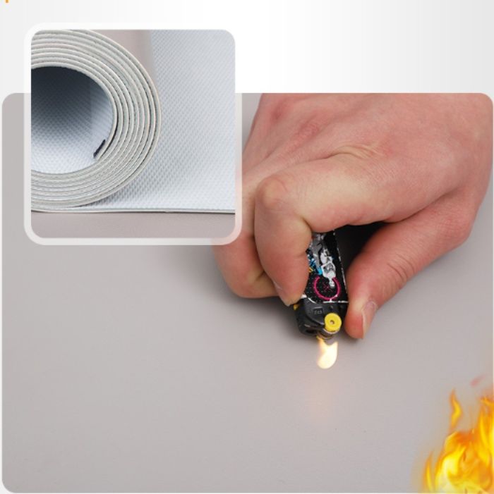 拭ける透明PVC素材で汚れも安心！北欧風デザインのキッチンマット